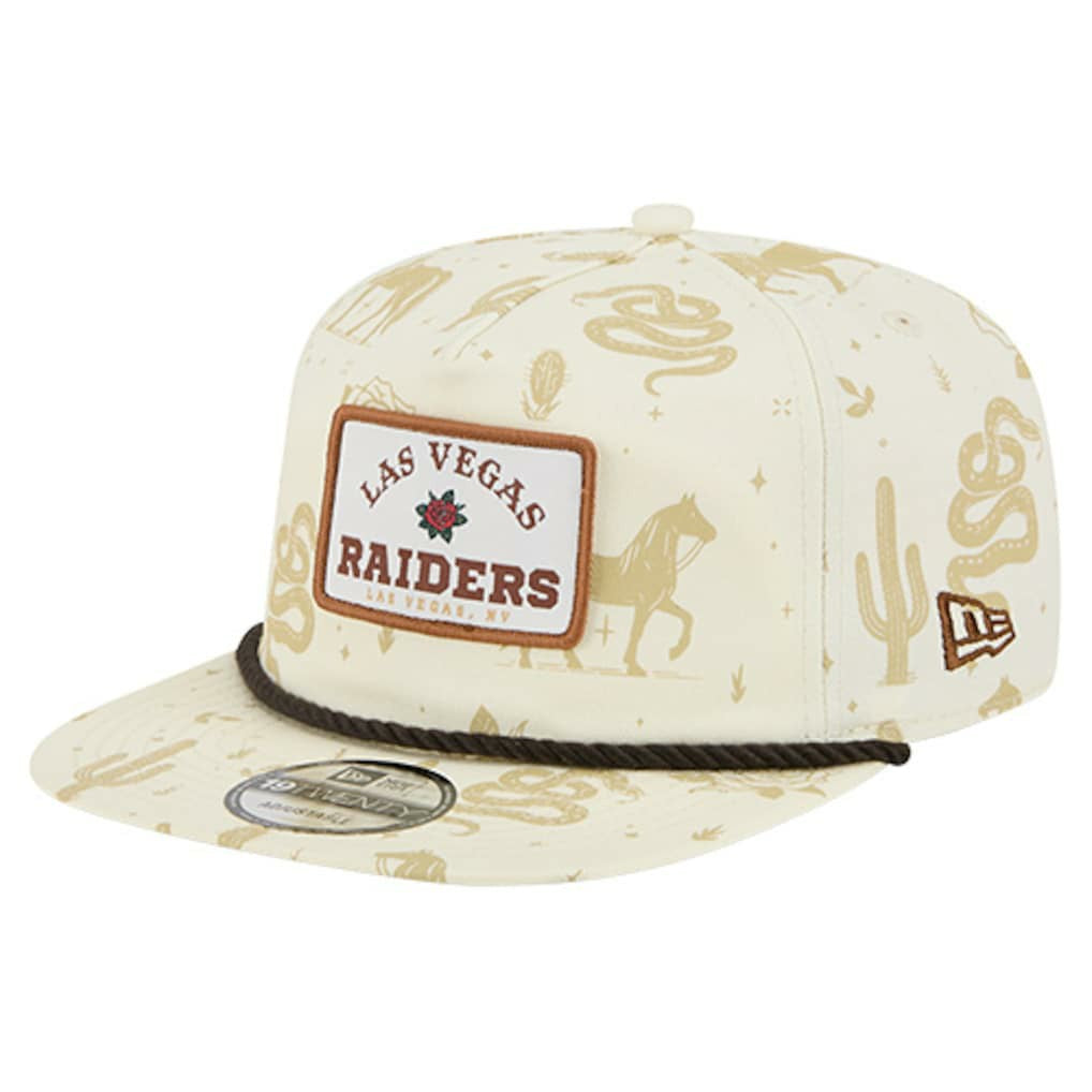 Las Vegas Raiders New Era Desert Rose 19TWENTY Adjustable Hat Cream - NFL