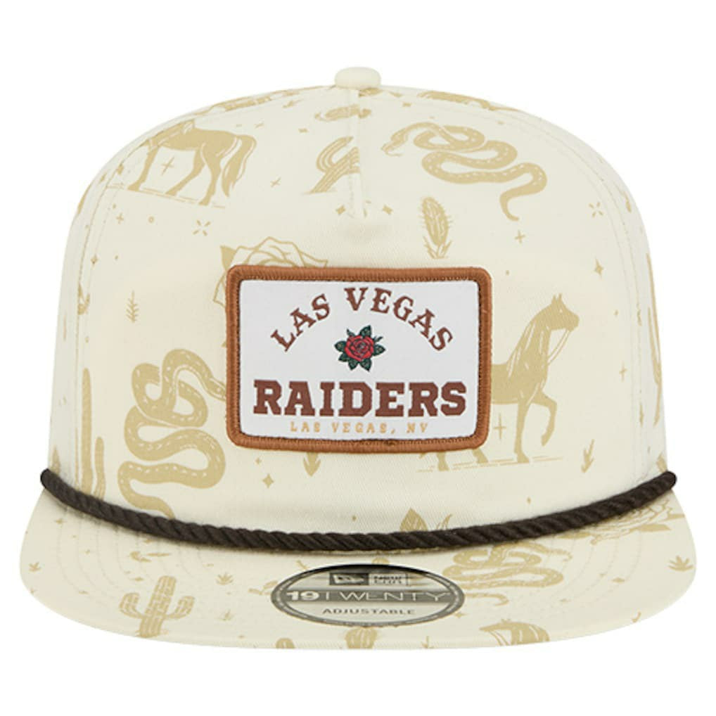 Las Vegas Raiders New Era Desert Rose 19TWENTY Adjustable Hat Cream - NFL