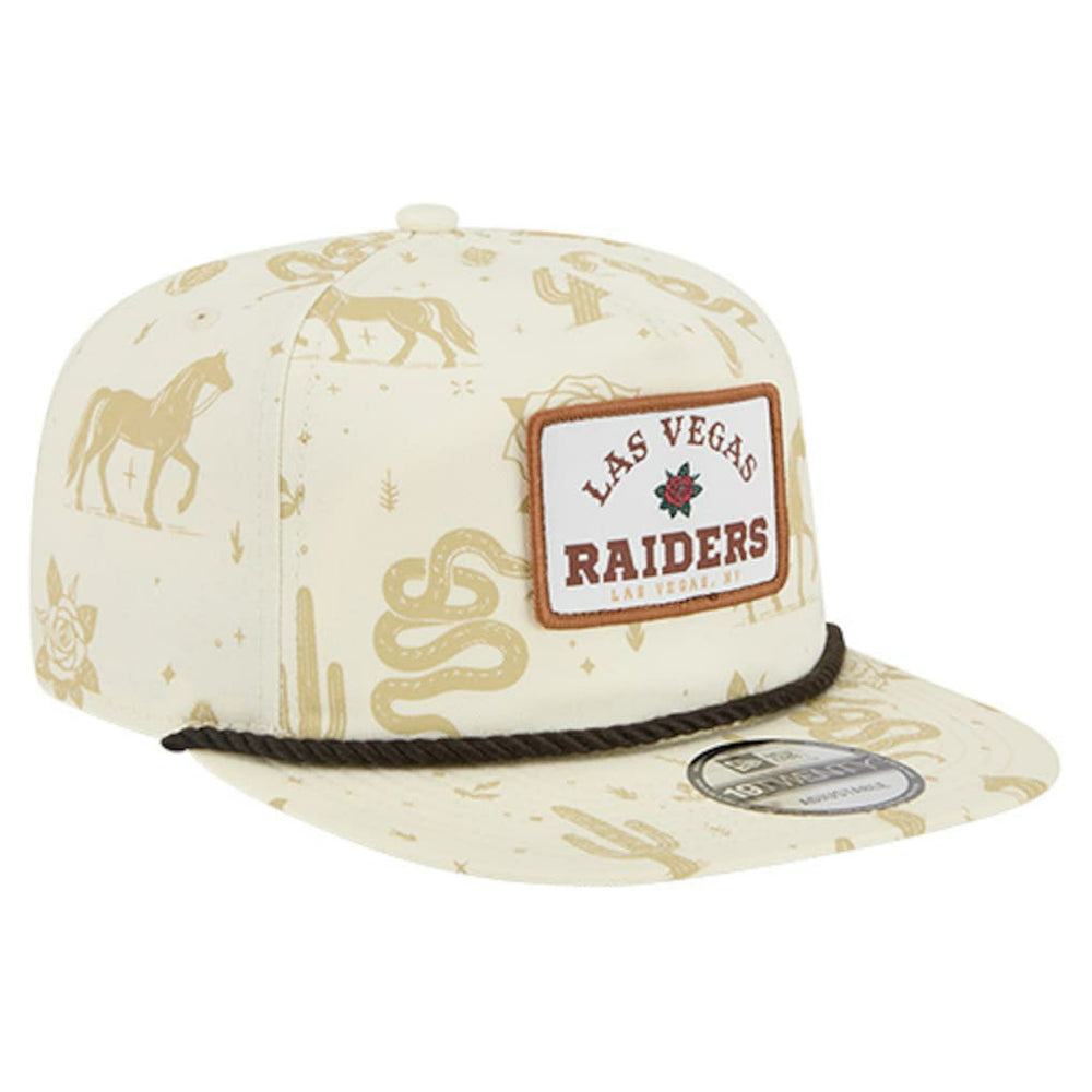 Las Vegas Raiders New Era Desert Rose 19TWENTY Adjustable Hat Cream - NFL