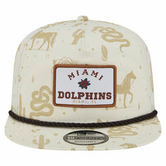Miami Dolphins New Era Desert Rose 19TWENTY Adjustable Hat Cream - NFL