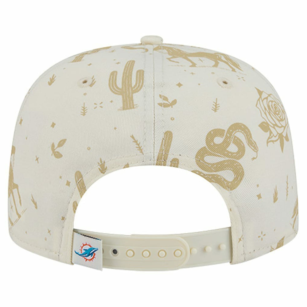 Miami Dolphins New Era Desert Rose 19TWENTY Adjustable Hat Cream - NFL