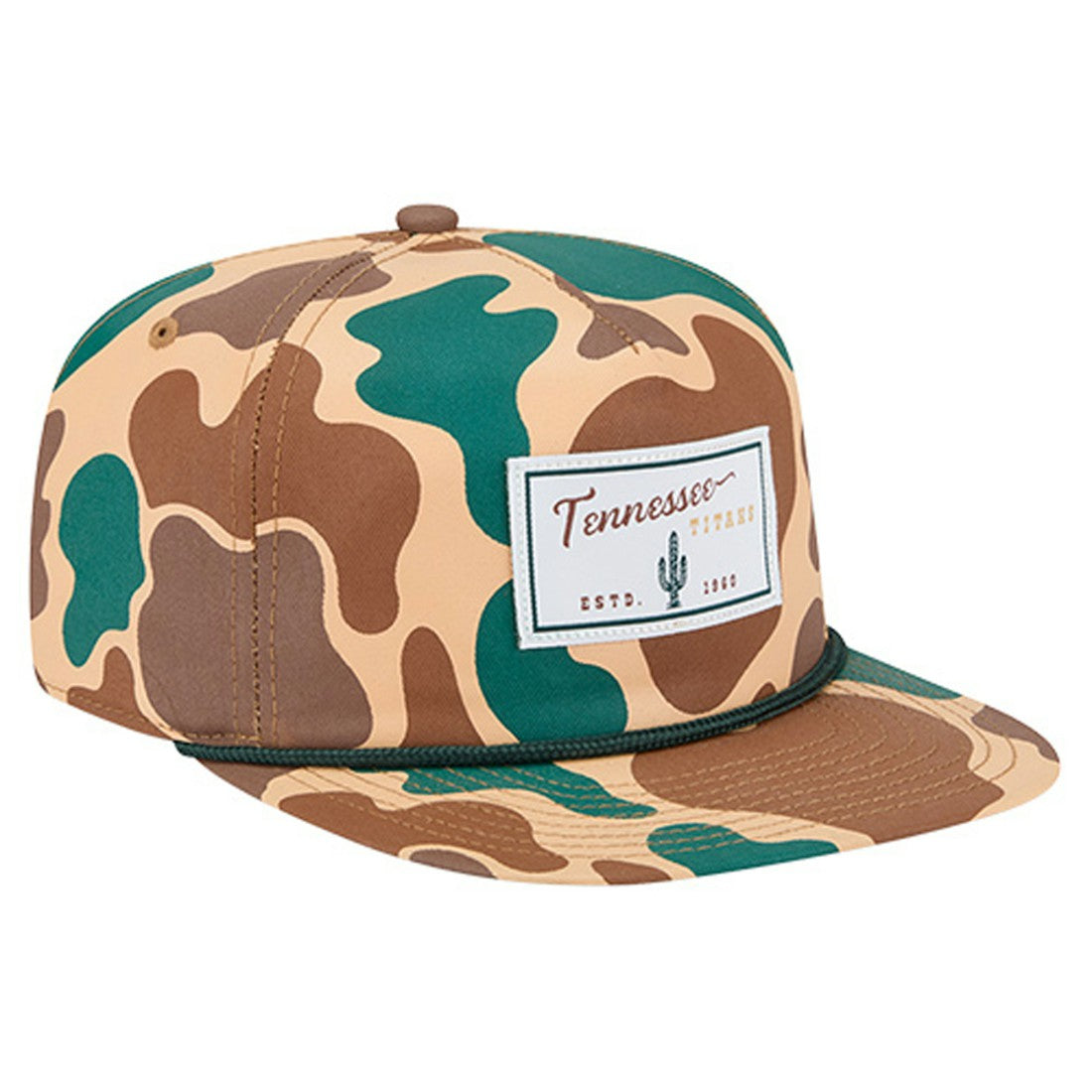 Tennessee Titans New Era Duck Rope 19TWENTY Snapback Hat Camo - NFL