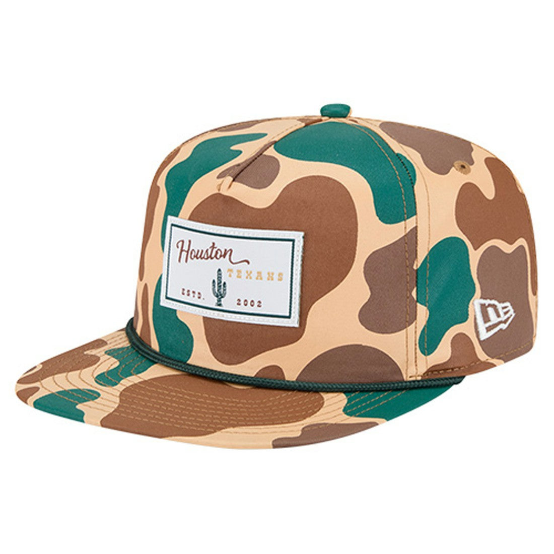 Houston Texans New Era Duck Rope 19TWENTY Snapback Hat Camo - NFL