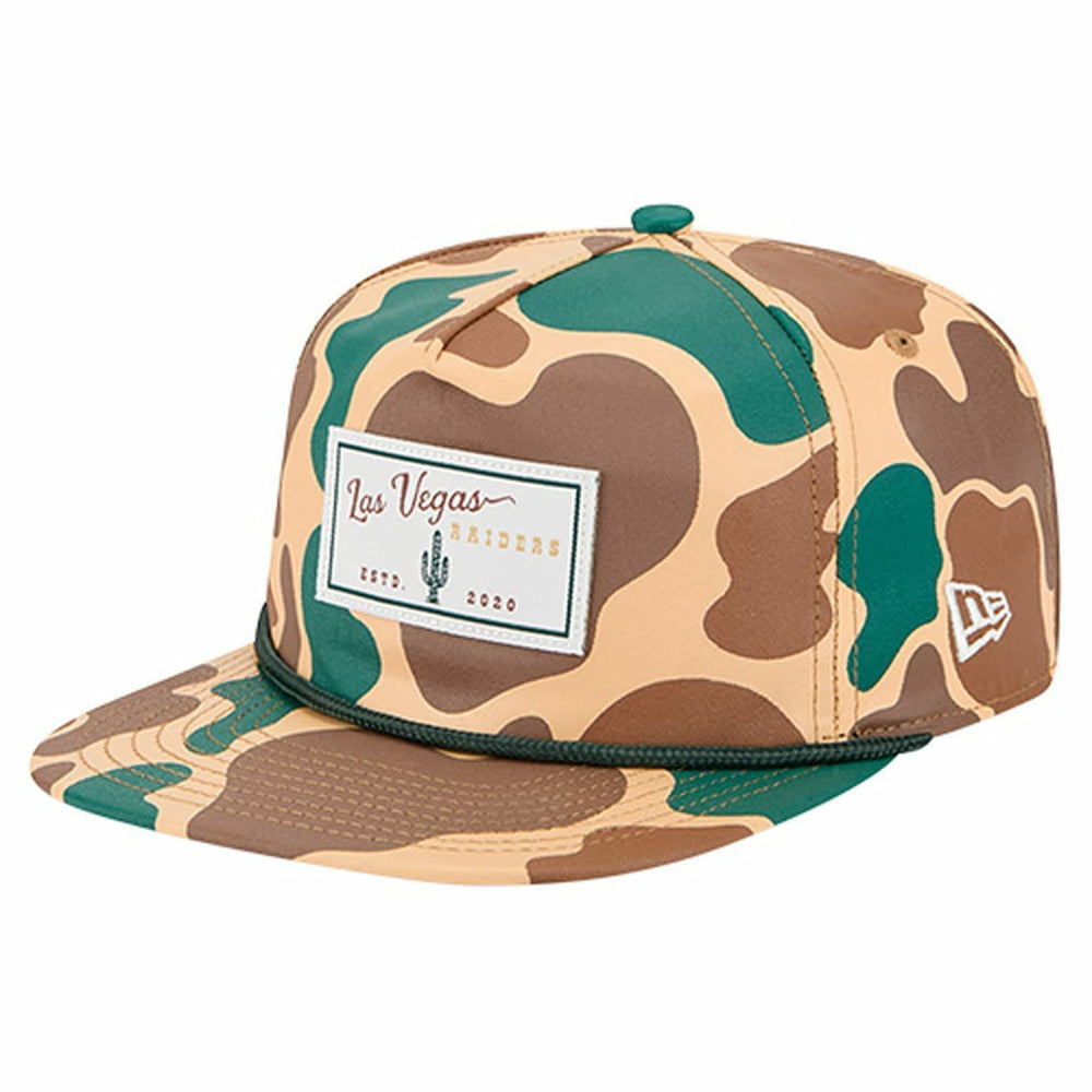Las Vegas Raiders New Era Duck Rope 19TWENTY Snapback Hat Camo - NFL