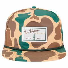 Las Vegas Raiders New Era Duck Rope 19TWENTY Snapback Hat Camo - NFL