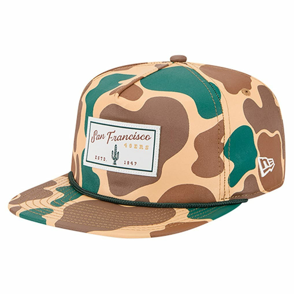San Francisco 49ers New Era Duck Rope 19TWENTY Snapback Hat Camo - NFL
