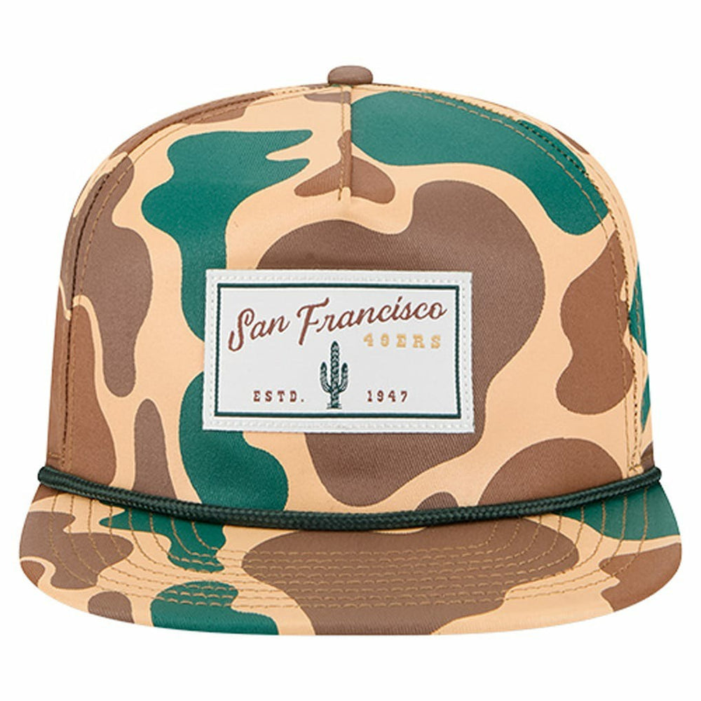 San Francisco 49ers New Era Duck Rope 19TWENTY Snapback Hat Camo - NFL