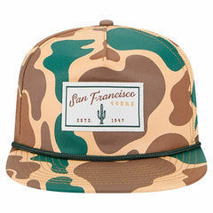 San Francisco 49ers New Era Duck Rope 19TWENTY Snapback Hat Camo - NFL