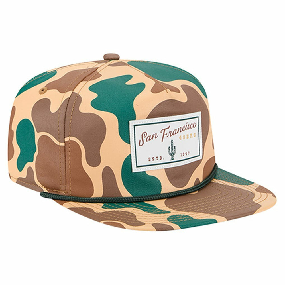 San Francisco 49ers New Era Duck Rope 19TWENTY Snapback Hat Camo - NFL