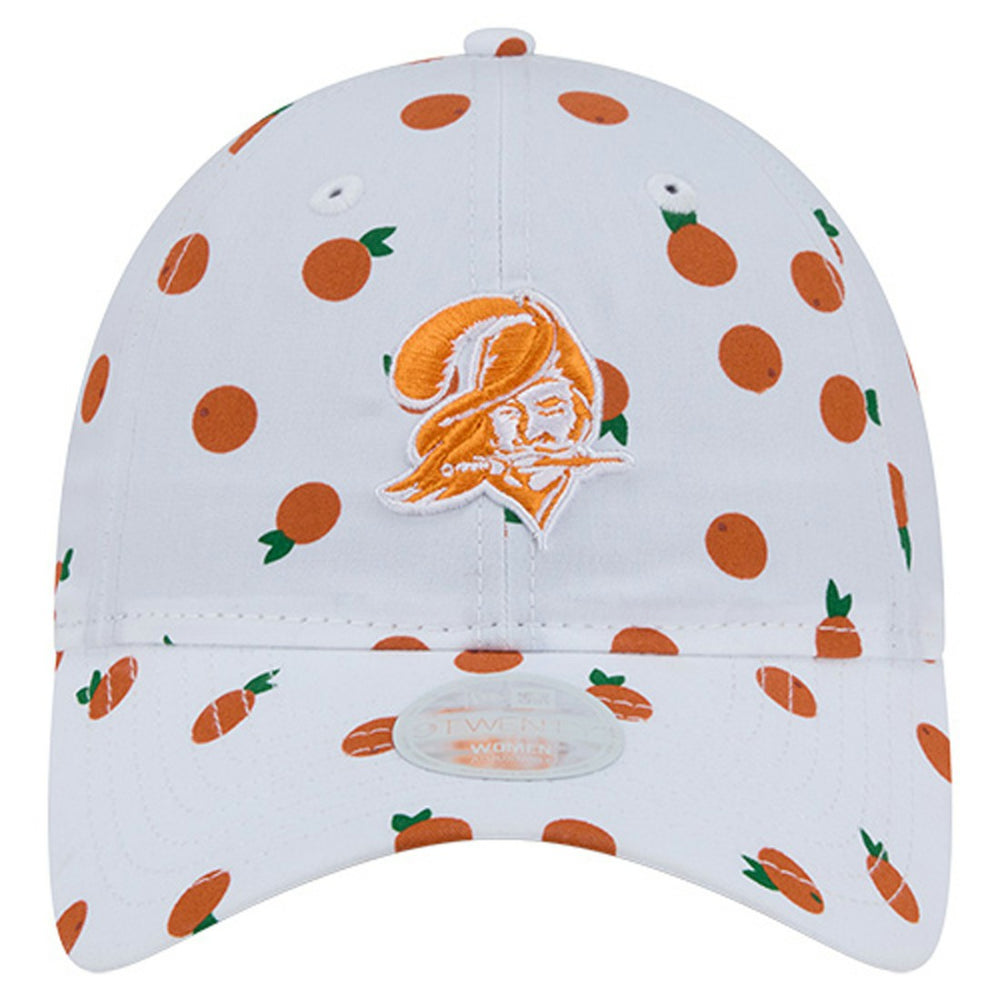 Tampa Bay Buccaneers New Era Women's Fruit Pattern 9TWENTY Adjustable Hat White - NFL