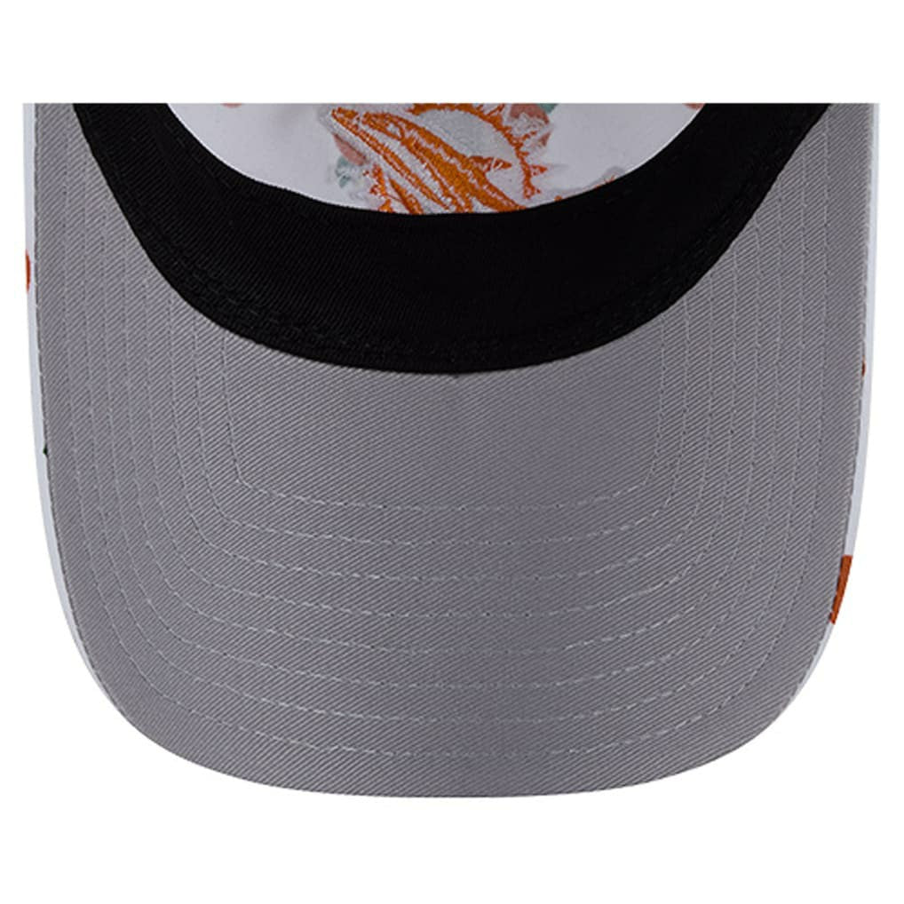 Miami Dolphins New Era Women's Fruit Pattern 9TWENTY Adjustable Hat White - NFL