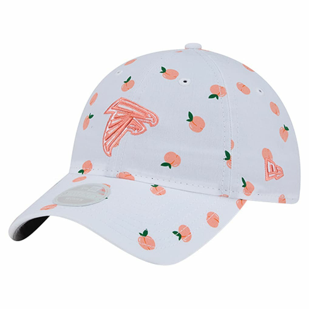 Atlanta Falcons New Era Women's Fruit Pattern 9TWENTY Adjustable Hat White - NFL