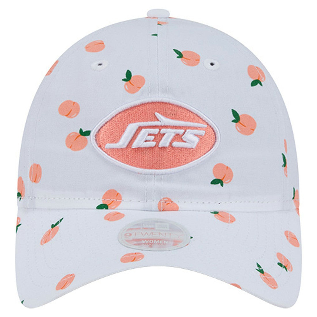 New York Jets New Era Women's Fruit Pattern 9TWENTY Adjustable Hat White - NFL