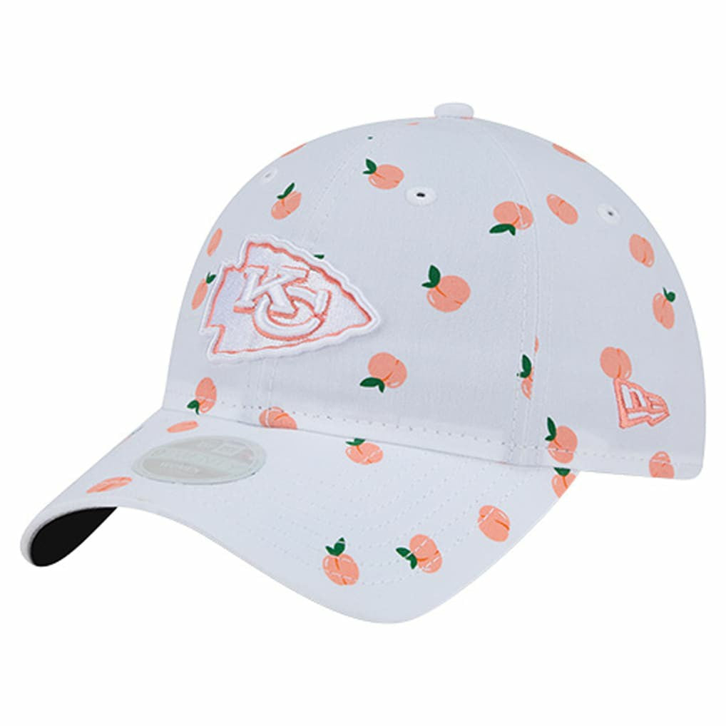 Kansas City Chiefs New Era Women's Fruit Pattern 9TWENTY Adjustable Hat White - NFL