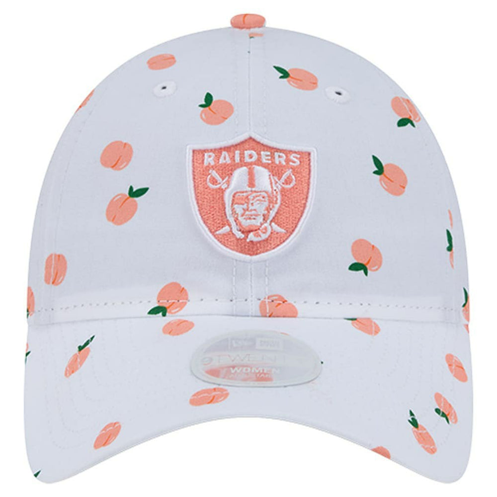 Las Vegas Raiders New Era Women's Fruit Pattern 9TWENTY Adjustable Hat White - NFL