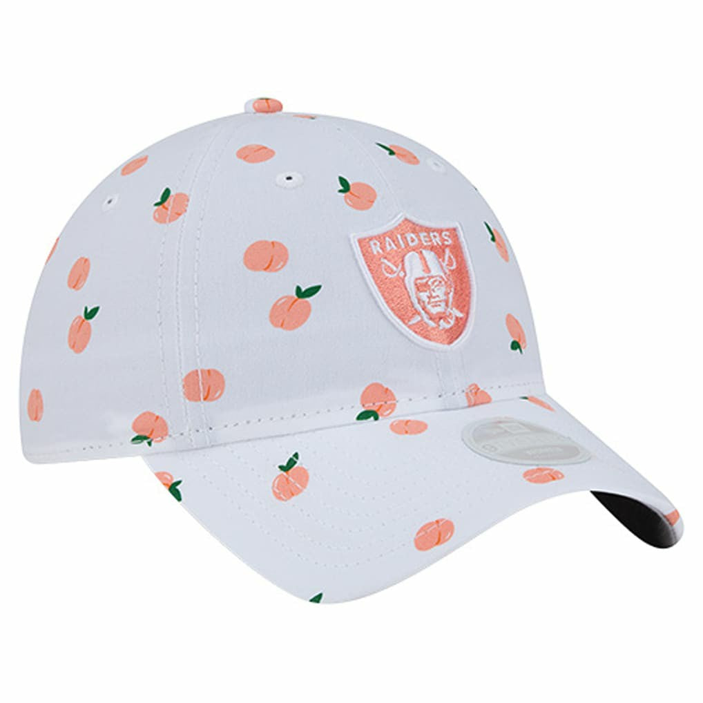 Las Vegas Raiders New Era Women's Fruit Pattern 9TWENTY Adjustable Hat White - NFL