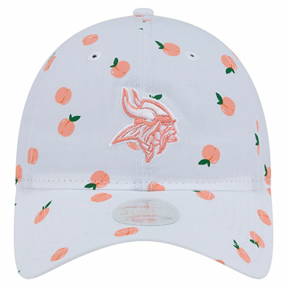 Minnesota Vikings New Era Women's Fruit Pattern 9TWENTY Adjustable Hat White - NFL