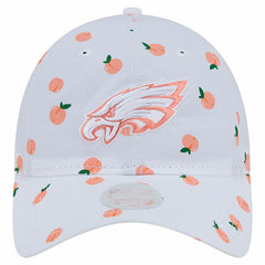 Philadelphia Eagles New Era Women's Fruit Pattern 9TWENTY Adjustable Hat White - NFL