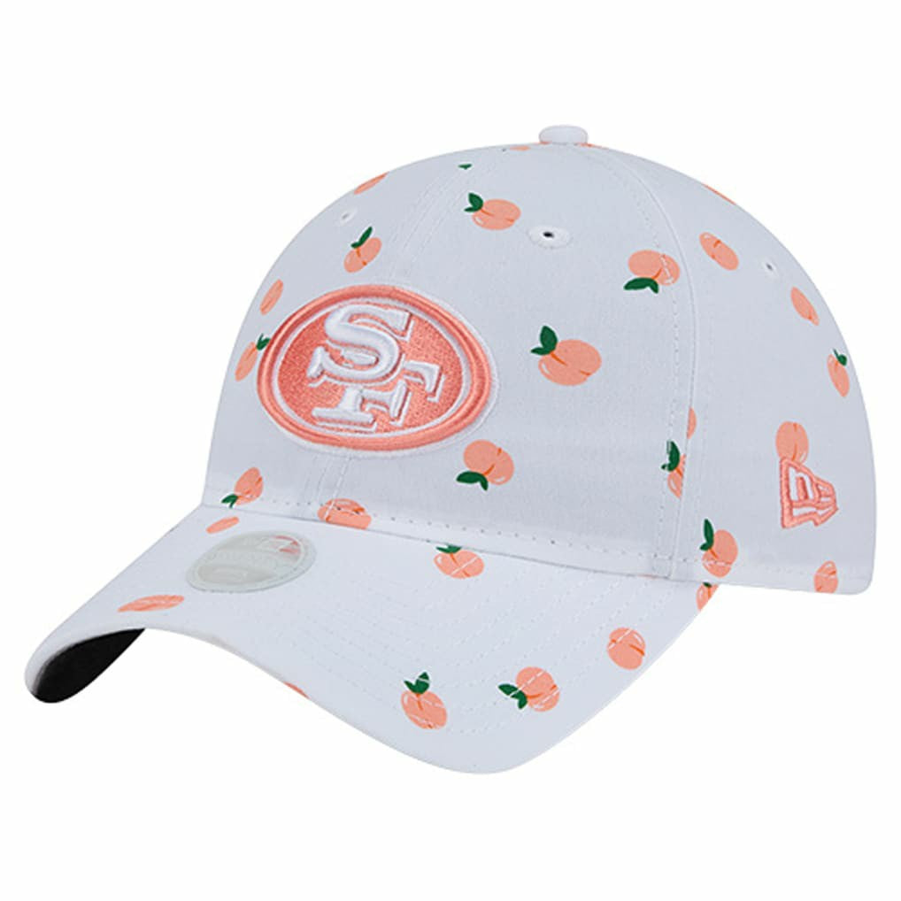 San Francisco 49ers New Era Women's Fruit Pattern 9TWENTY Adjustable Hat White - NFL