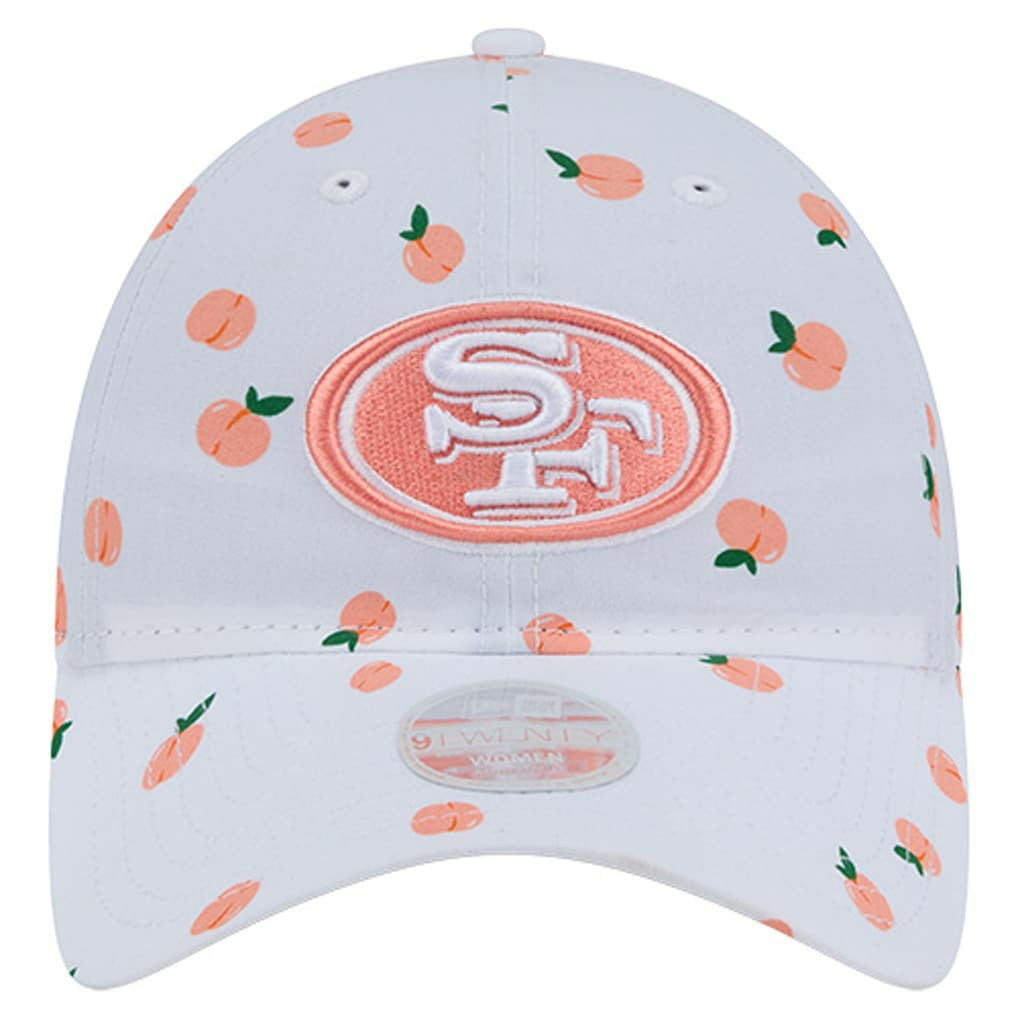 San Francisco 49ers New Era Women's Fruit Pattern 9TWENTY Adjustable Hat White - NFL