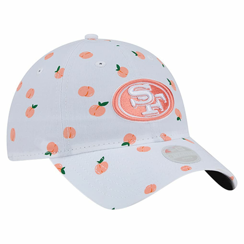 San Francisco 49ers New Era Women's Fruit Pattern 9TWENTY Adjustable Hat White - NFL