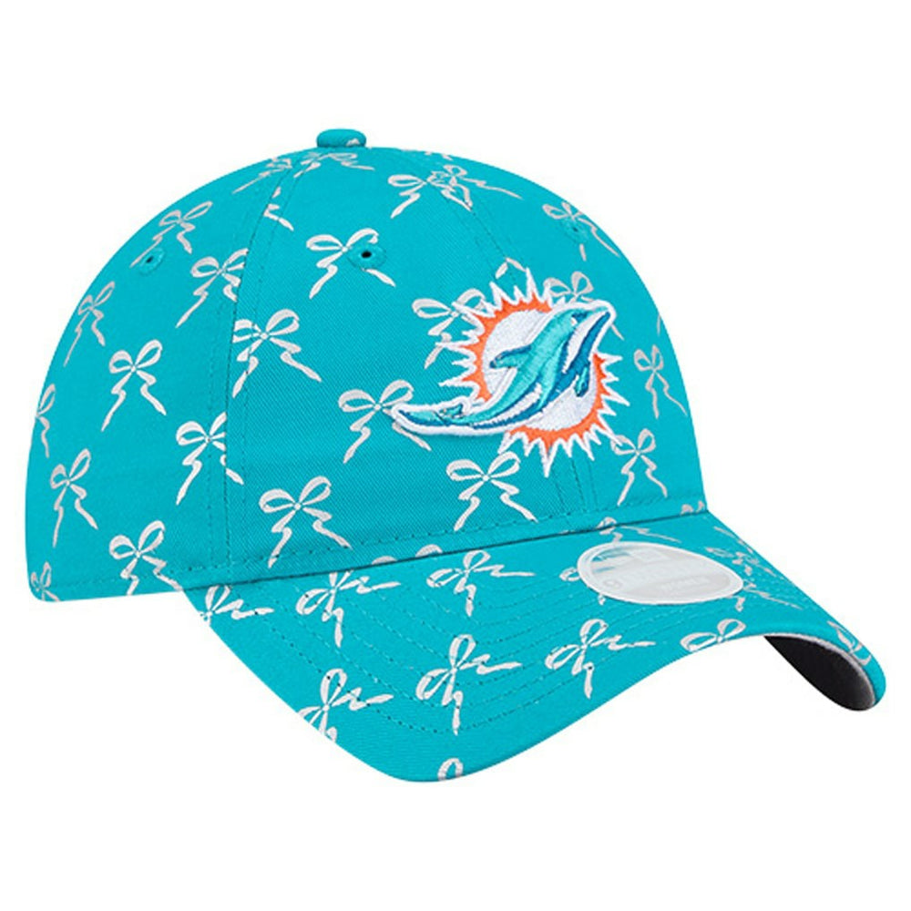 Miami Dolphins New Era Women's Ribbon 9TWENTY Adjustable Hat Aqua - NFL