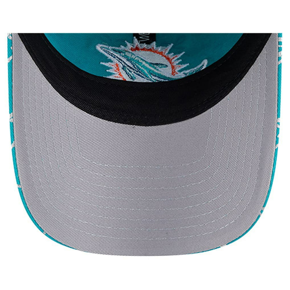 Miami Dolphins New Era Women's Ribbon 9TWENTY Adjustable Hat Aqua - NFL