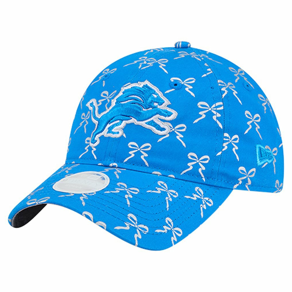 Detroit Lions New Era Women's Ribbon 9TWENTY Adjustable Hat Blue - NFL