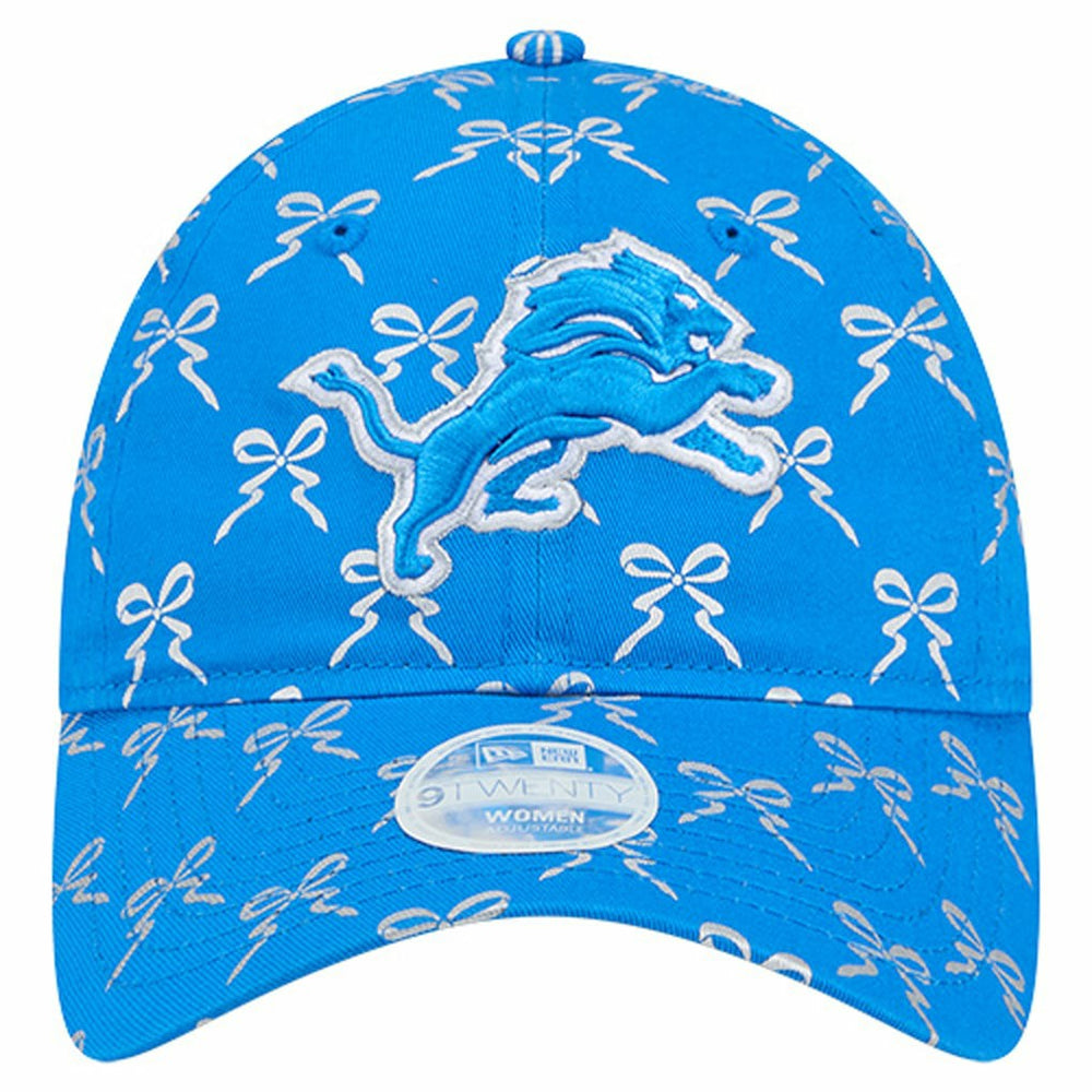 Detroit Lions New Era Women's Ribbon 9TWENTY Adjustable Hat Blue - NFL