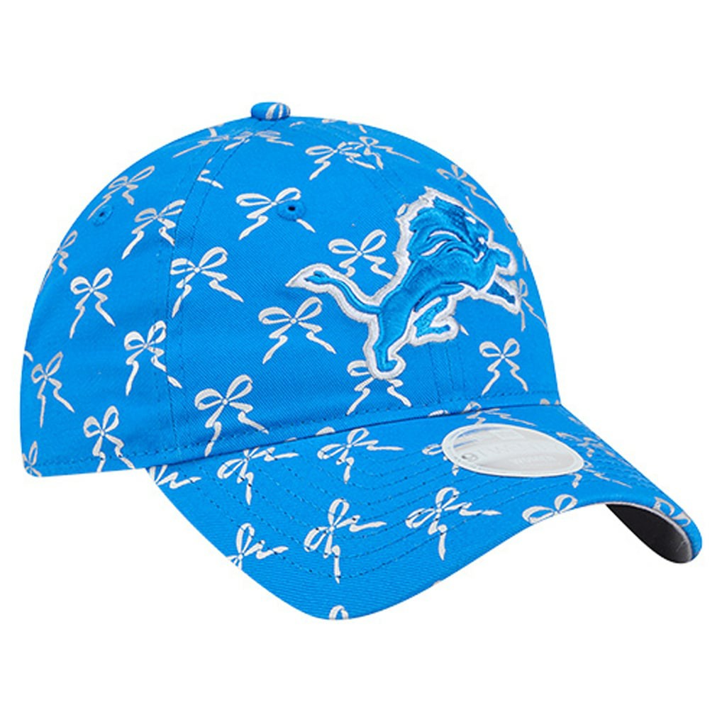 Detroit Lions New Era Women's Ribbon 9TWENTY Adjustable Hat Blue - NFL