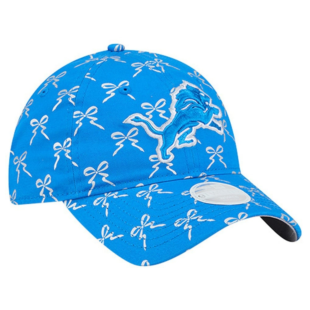 Detroit Lions New Era Women's Ribbon 9TWENTY Adjustable Hat Blue - NFL