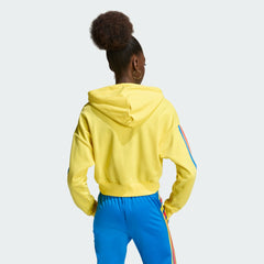 Adidas Colombia National Team Women's FIFA x World Cup Alphaskin Cropped Hoodie - Yellow