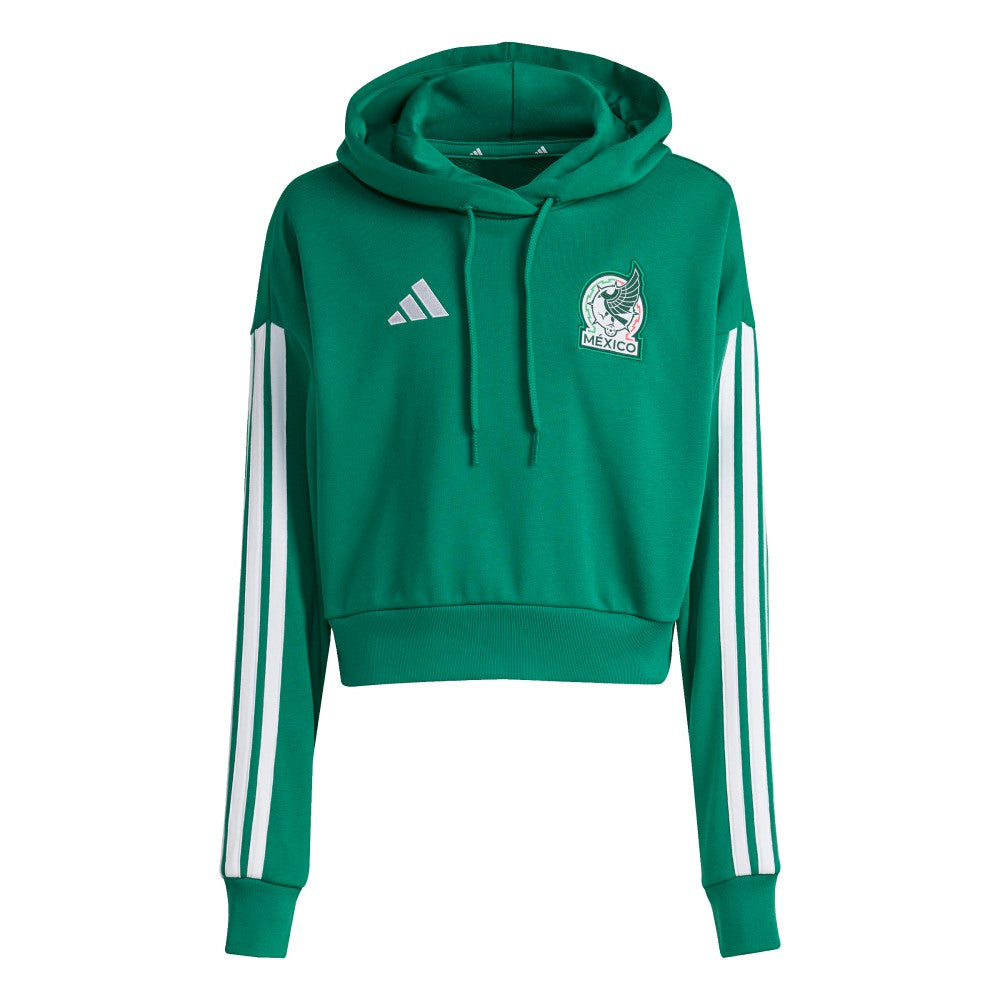 Adidas Mexico National Team Women's FIFA x World Cup Alphaskin Cropped Hoodie - Green
