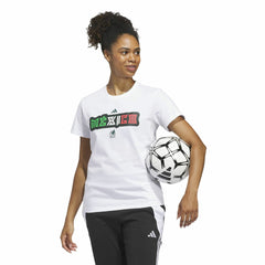 Adidas Mexico National Team Women's Jerseys Hook T-Shirts - White