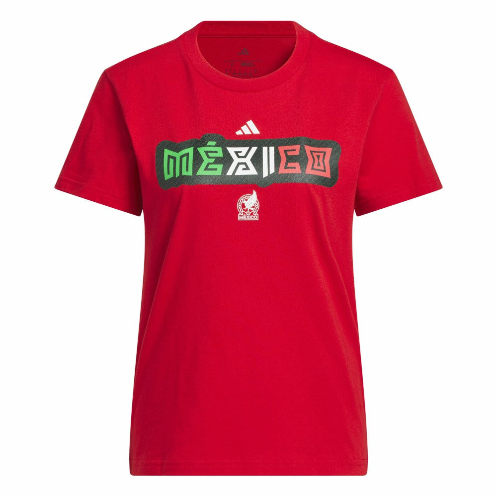 Adidas Mexico National Team Women's Jerseys Hook T-Shirts - Red