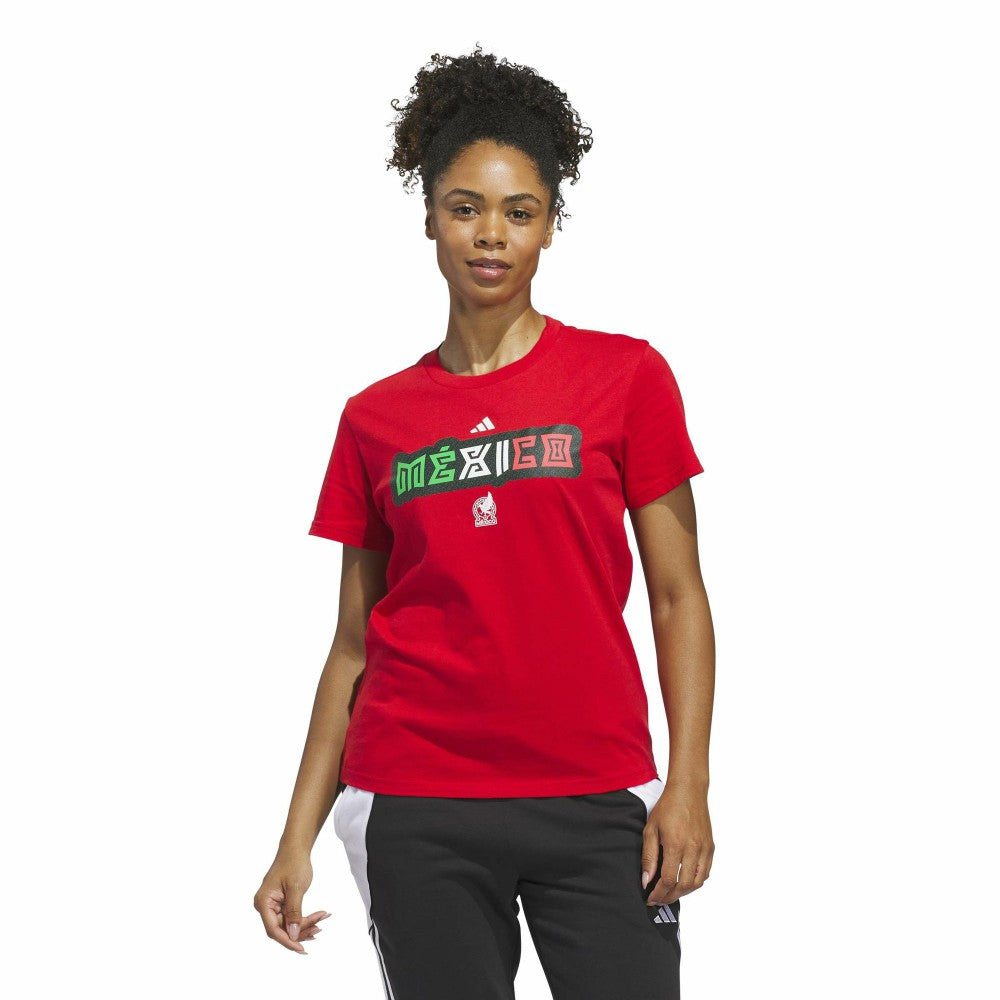 Adidas Mexico National Team Women's Jerseys Hook T-Shirts - Red