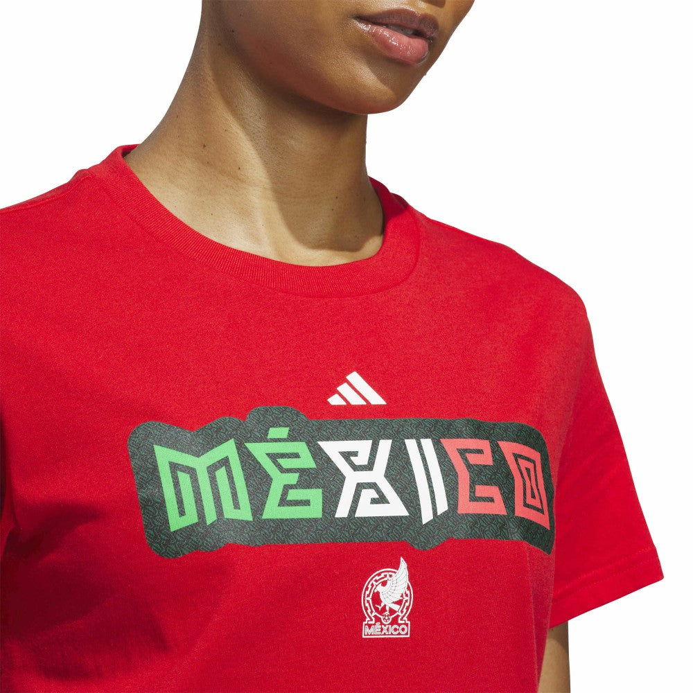 Adidas Mexico National Team Women's Jerseys Hook T-Shirts - Red