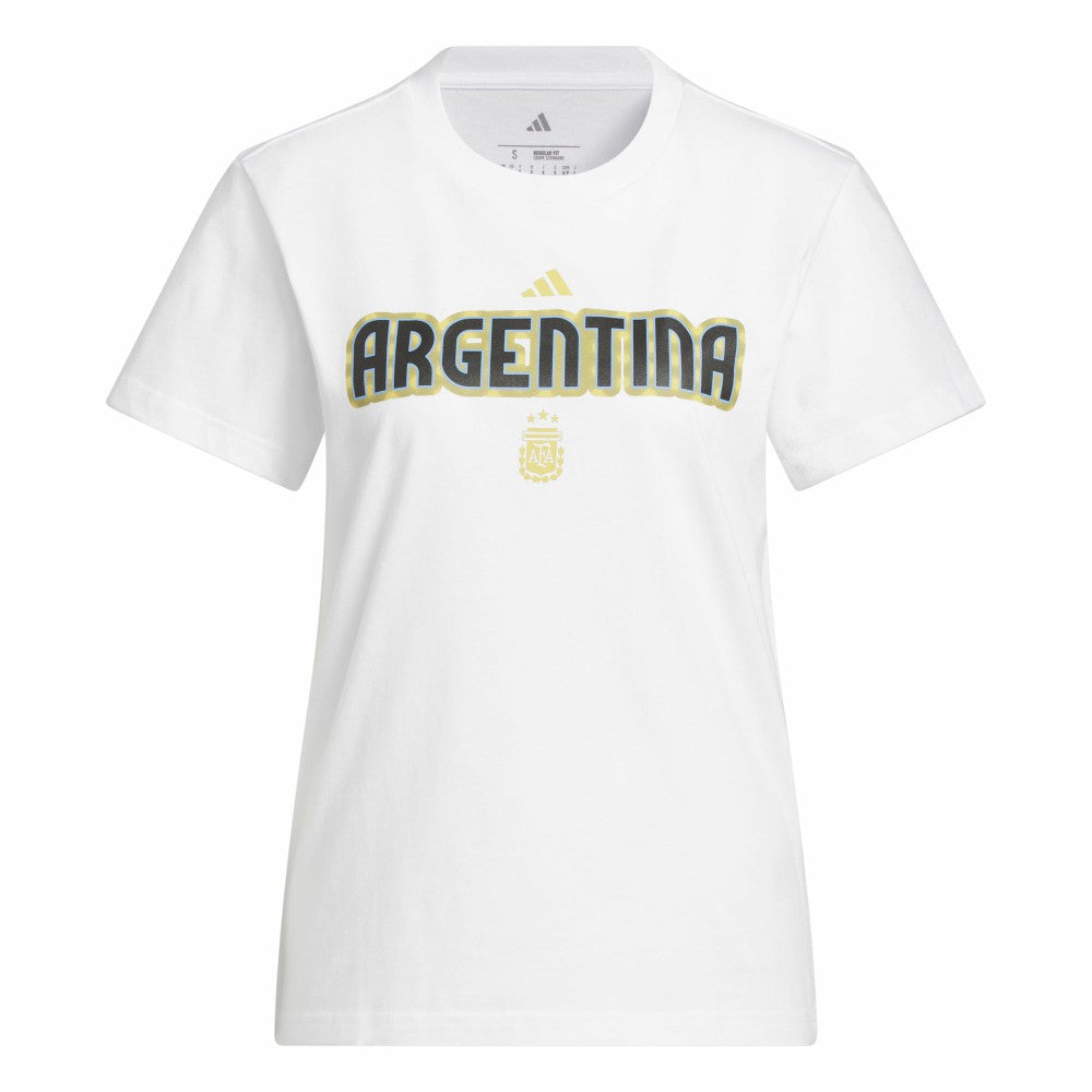 Adidas Argentina National Team Women's Jerseys Hook T-Shirts - White