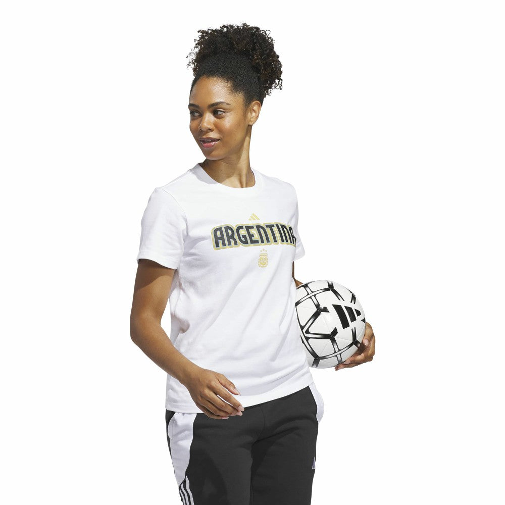 Adidas Argentina National Team Women's Jerseys Hook T-Shirts - White