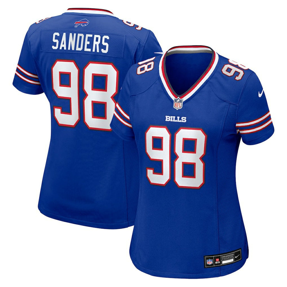 T.J. Sanders Buffalo Bills Women's Team Game Jersey Royal - Nike