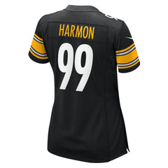 Derrick Harmon Pittsburgh Steelers Women's Team Game Jersey Black - Nike