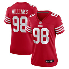 Mykel Williams San Francisco 49ers Women's Team Game Jersey Scarlet - Nike