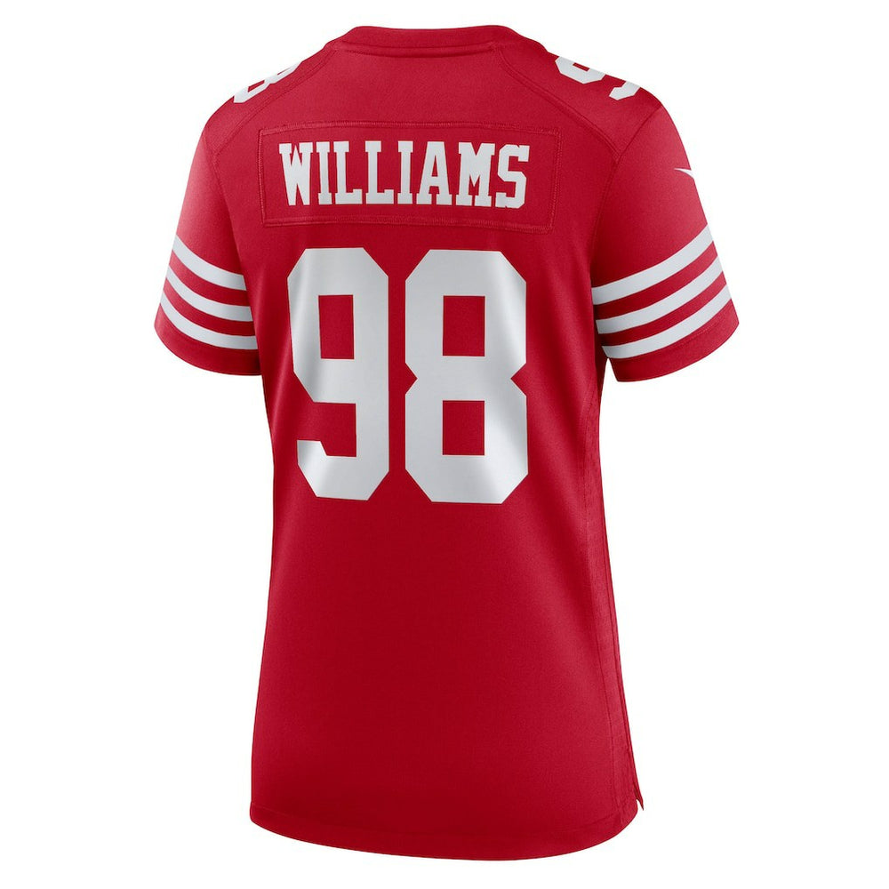 Mykel Williams San Francisco 49ers Women's Team Game Jersey Scarlet - Nike