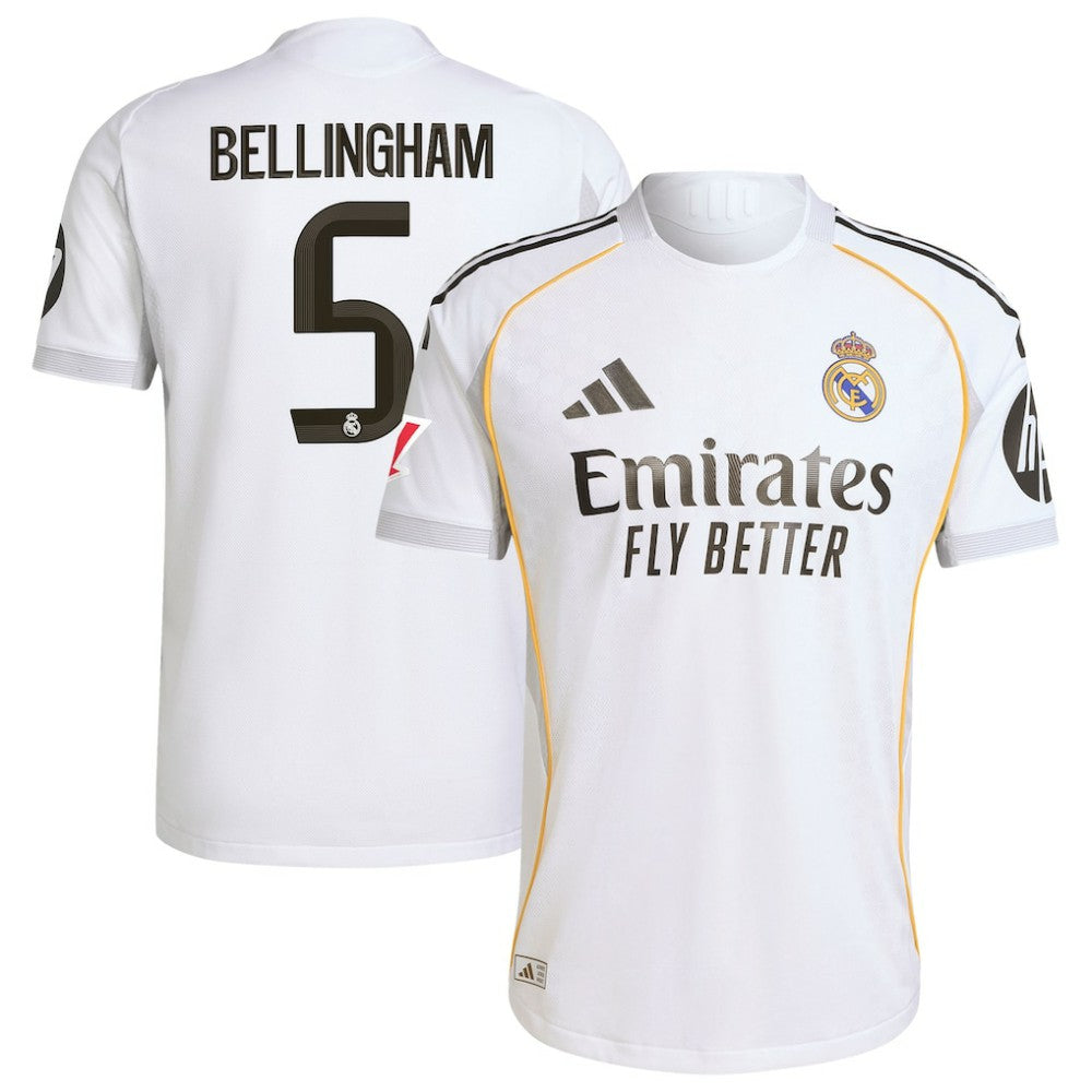 Adidas Jude Bellingham Real Madrid 2025/26 Home Jerseys - White