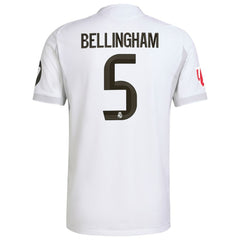 Adidas Jude Bellingham Real Madrid 2025/26 Home Jerseys - White