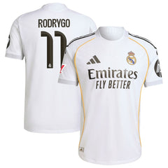 Adidas Rodrygo Real Madrid 2025/26 Home Jerseys - White