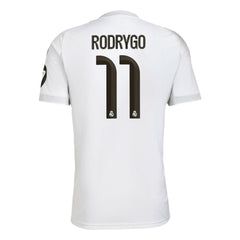 Adidas Rodrygo Real Madrid 2025/26 Home Replica Jerseys - White