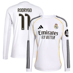 Adidas Rodrygo Real Madrid 2025/26 Home Replica Jerseys - White