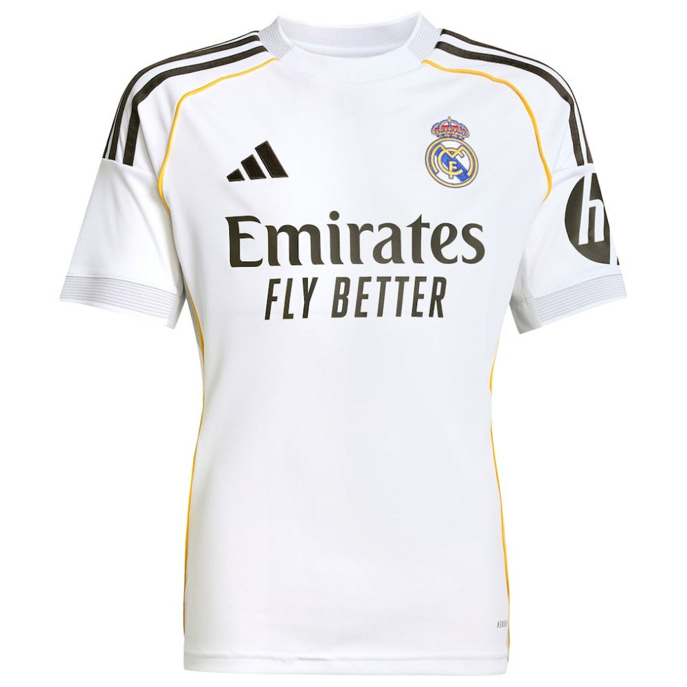 Adidas Jude Bellingham Real Madrid Youth 2025/26 Home Replica Jerseys - White