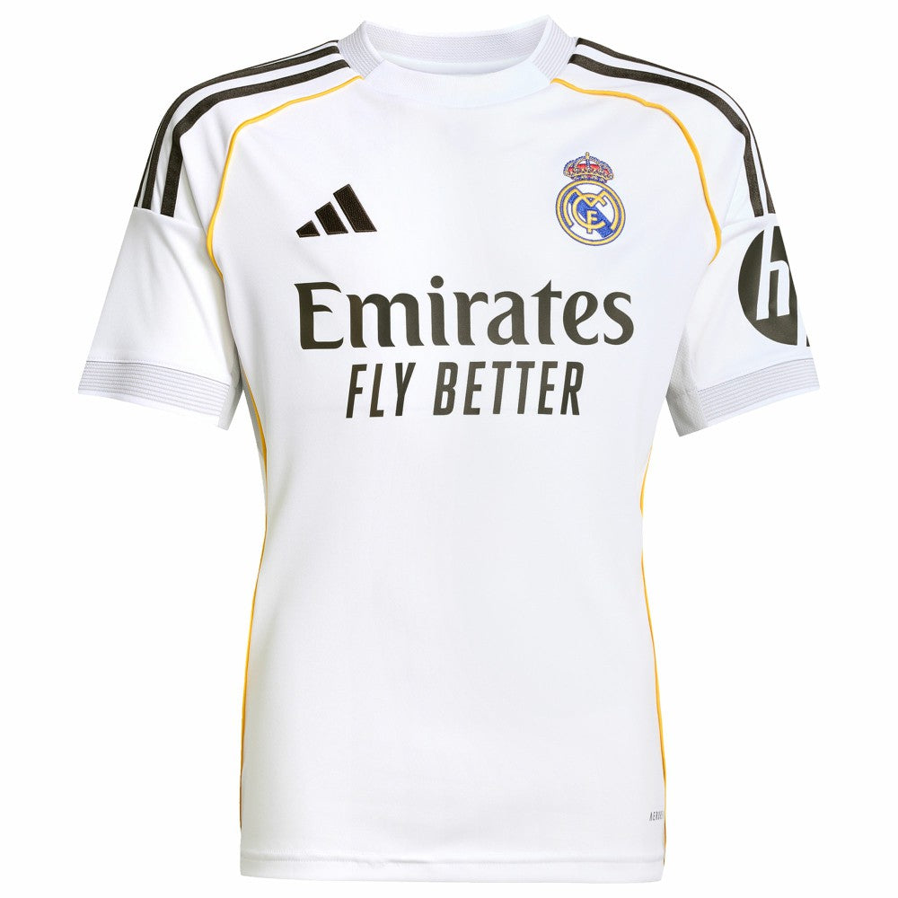 Adidas Vini Jr. Real Madrid Youth 2025/26 Home Replica Jerseys - White